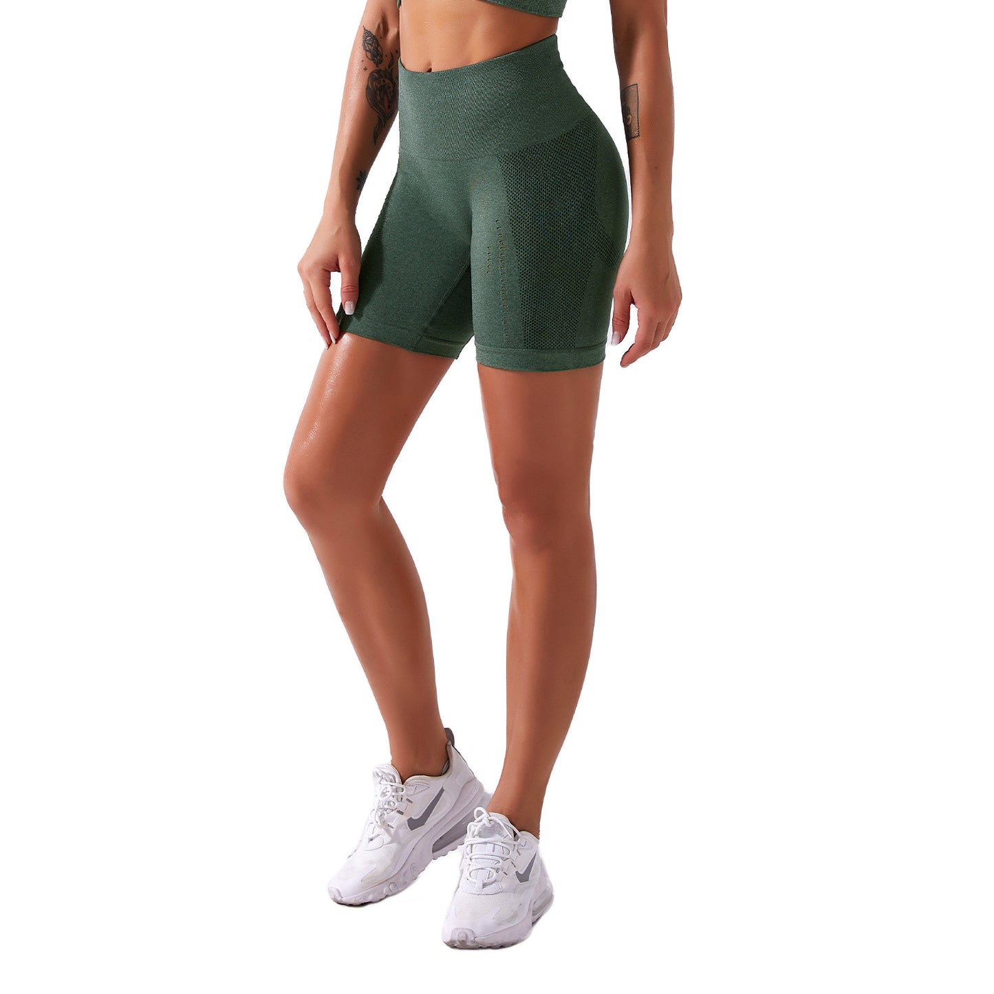 Seamless Active High-Waisted Shorts