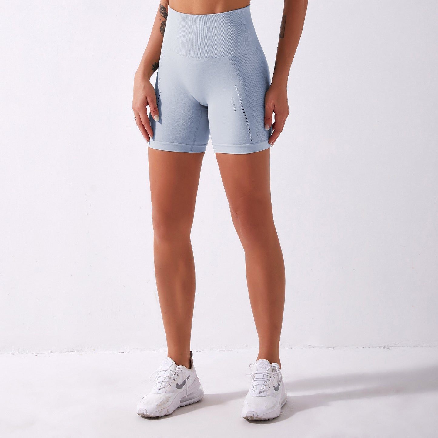Seamless Active High-Waisted Shorts