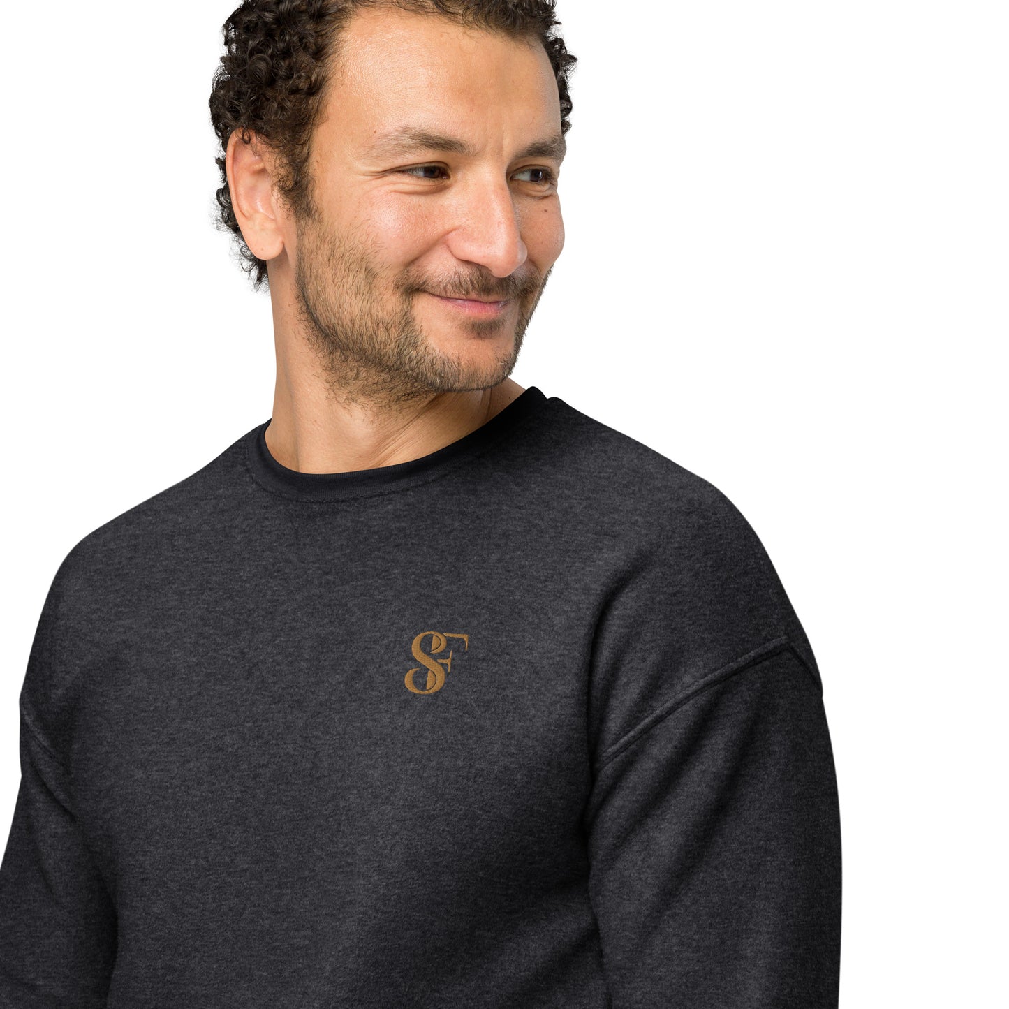 Sueded fleece sweatshirt